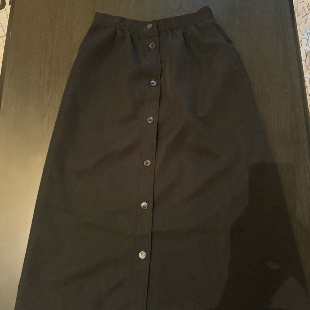 Black maxi skirt
